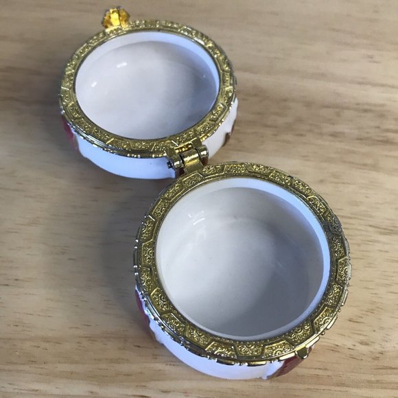 Trinket Box Keepsake Gift Ceramic Hinged - Picture 5 of 10